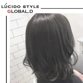 ミディアム カラー パーマ 🥛洒落髪小顔cut なら龍崎🥛のヘアスタイル