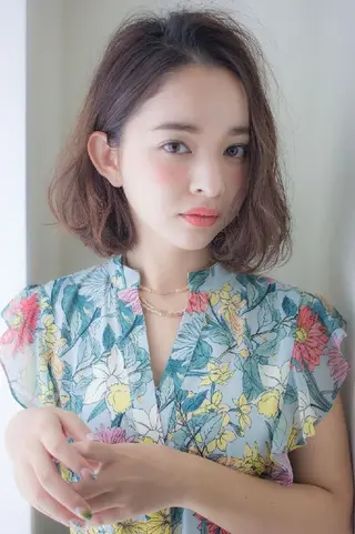 ミディアム パーマ ヘアアレンジ ショート、ボブの達人 東康介✨のヘアスタイル