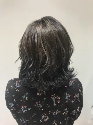 ミディアム カラー 縮毛矯正/髪質改善 /韓国風　山川春輝のヘアスタイル