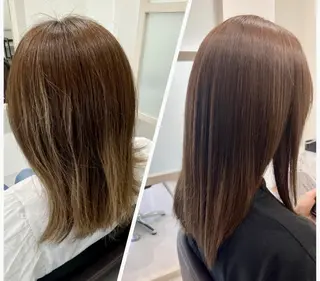 セミロング HIDEMI🍀 髪質改善【HACO】のヘアスタイル