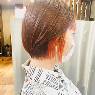 ショート カラー ショートボブ縮毛矯正 髪質改善のプロ山道潤のヘアスタイル
