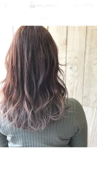 セミロング カラー hair salon Ranun髪質改善のヘアスタイル