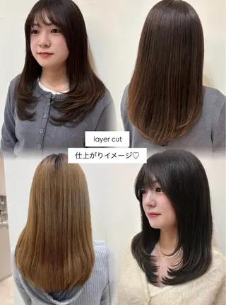 セミロング レナークルグラン 大浪　莉歩のヘアスタイル