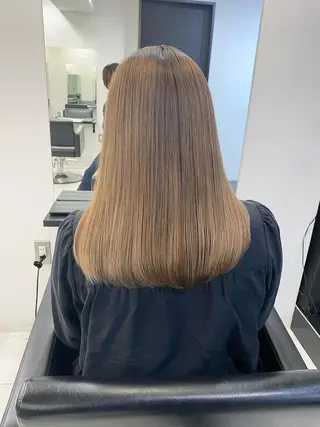 セミロング カラー opus 店長大和 レイヤー/赤み消しのヘアスタイル