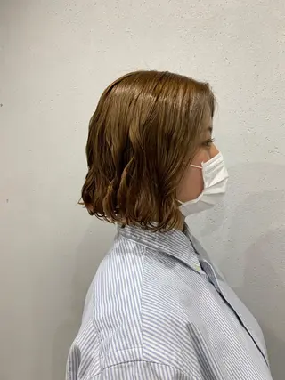 パーマ ボブパーマコテ巻き風 パーマNo1深江秀平のヘアスタイル