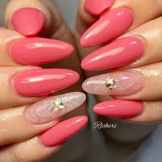 ミディアム ネイル richeri beautyのネイルデザイン