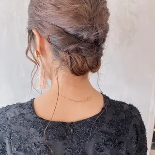 ミディアム カラー ヘアアレンジ stylist/蛯谷 珠里のヘアスタイル