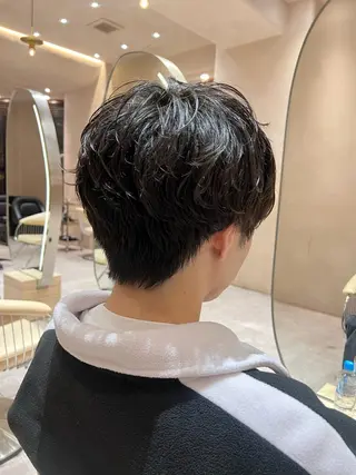 パーマ メンズ 渋谷🎀透明感カラー レイヤー/mikuのヘアスタイル