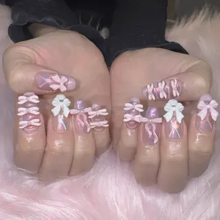 ネイル RIEKO🍒 ワンホン♡推しネイルのネイルデザイン