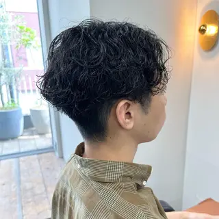 ショート パーマ メンズ 守屋 寿哉のヘアスタイル