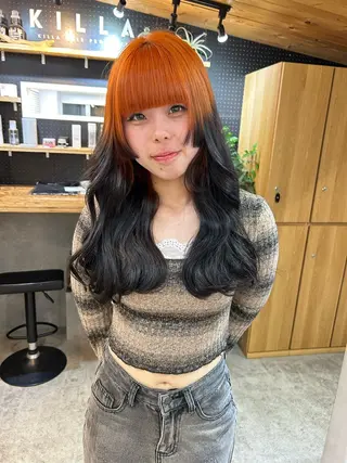 ロング カラー 🧸艶々韓国ヘア 🧁mizunaのヘアスタイル