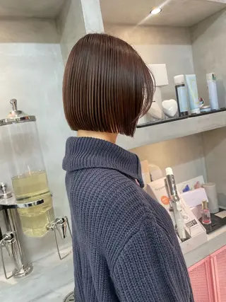 ショート Misaki /ボブ/縮毛矯正のヘアスタイル