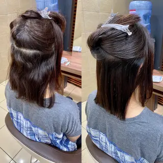 ミディアム パーマ 髪質改善特化美容師 小林和哉のヘアスタイル