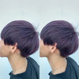 ショート カラー 似合わせ/ブリーチ カラー.岡田友仁のヘアスタイル