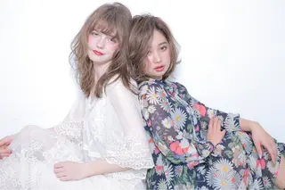 カラー パーマ ヘアアレンジ mihoko/ ニュアンスパーマのヘアスタイル