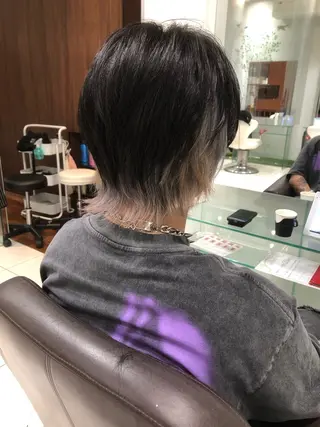 ミディアム カラー メンズ 田邉 知樹のヘアスタイル