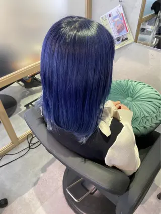 セミロング カラー JOS所属・上野/エフェクトブリ ーチ✂︎touiのヘアスタイル