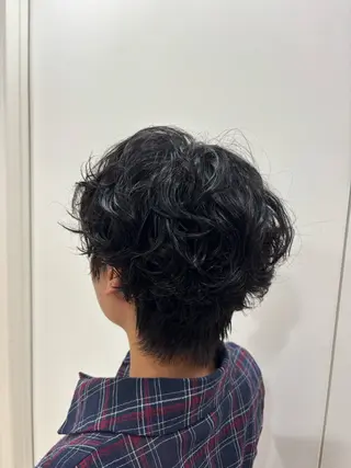 ショート パーマ Luexe所属・河辺 璃久のヘアスタイル