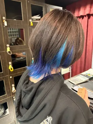 ミディアム カラー Eleanor立川北口所属・🦋YUI 髪質改善 ブリーチ 着付け🦋のヘアスタイル