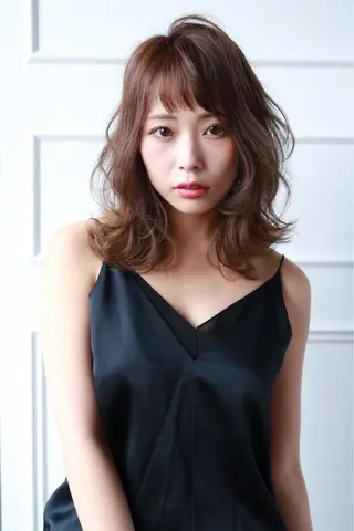 ミディアム カラー nubes所属・🌟高田 聖菜🌟のヘアスタイル