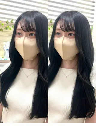 ロング 🎀韓国風レイヤー/ 切りっぱなしボブ🎀のヘアスタイル