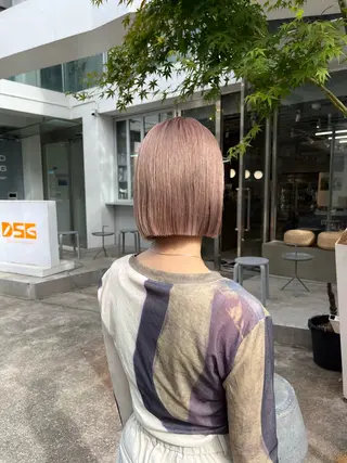 ショート カラー オリーブ/縮毛♡ Natsuno🩰のヘアスタイル