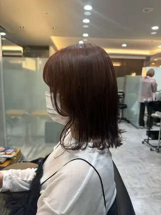 ミディアム 北川 栞菜のヘアスタイル