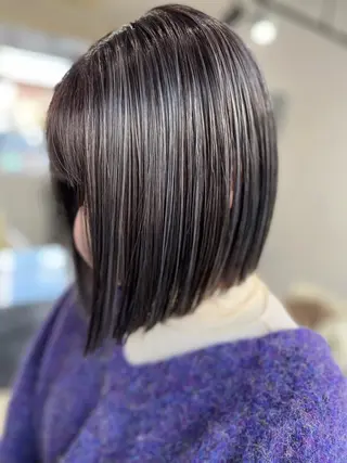 ミディアム カラー hair make huit8所属・ハイライト&ブリーチ 💇🏼‍♀MAHOのヘアスタイル