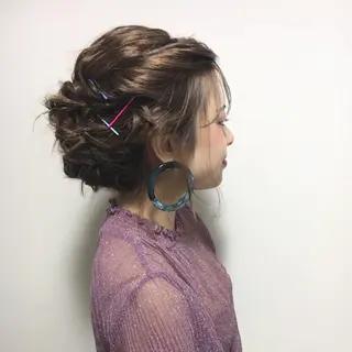 ミディアム ヘアアレンジ 韓国hair ·͜· watanabeのヘアスタイル