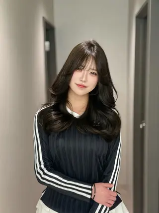 ロング 濱田 剛志のヘアスタイル