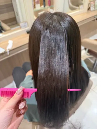 セミロング パーマ 韓国ヘアメイク🎀/ 縮毛矯正✨山本媛香のヘアスタイル