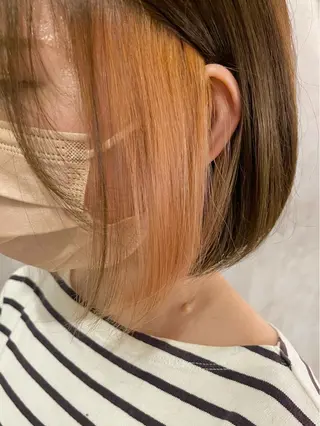 ミディアム カラー FUJINO RYOのヘアスタイル