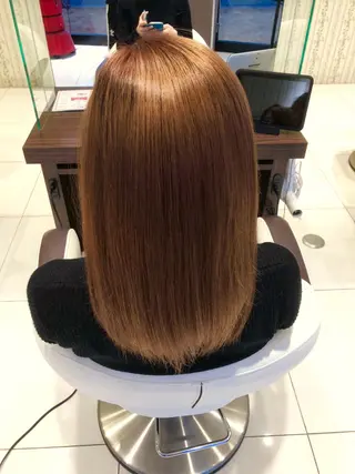 セミロング カラー アンドウ ユウ/ レイヤーカット/韓国のヘアスタイル