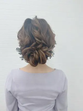 セミロング ヘアアレンジ GRANLUSSO 〜グランルッソ駅前店所属・木口 嘉美のヘアスタイル