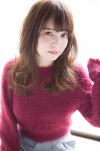 セミロング 角 大輔のヘアスタイル