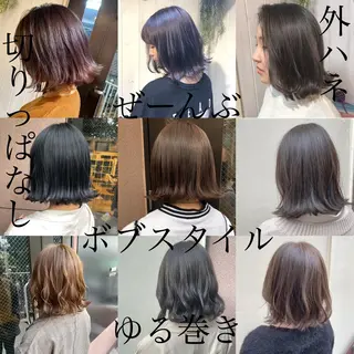 ミディアム カラー 縮毛矯正⭐️ TAKAHIROのヘアスタイル