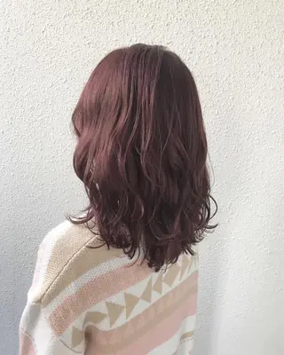 ミディアム カラー インナーカラー/天神 ブリーチ/吉田のヘアスタイル