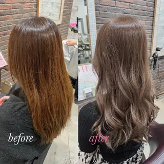 ロング カラー ヘアアレンジ キッズ 五反田　美容院☆張 明星☆韓国ヘアのヘアスタイル