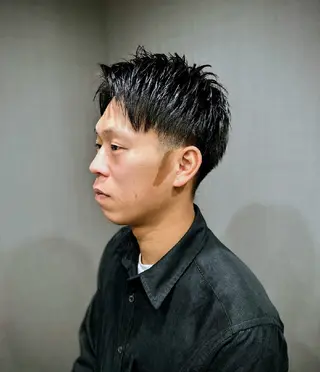 ショート メンズ パーマ カラー kotonoha 新屋敷町所属・【kotonoha】 入野アキトのヘアスタイル