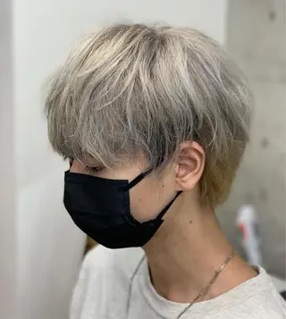 ショート カラー メンズ クセを最大限に活かす メンズパーマ奈良大祐のヘアスタイル