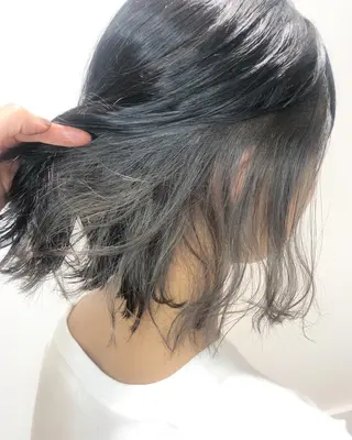 ショート カラー HOLON池袋所属・ウルフカット ハッシュカット/七海のヘアスタイル