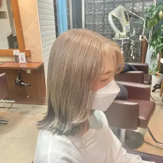 ミディアム カラー カットが上手い 💇‍♂🌸サク🌸のヘアスタイル