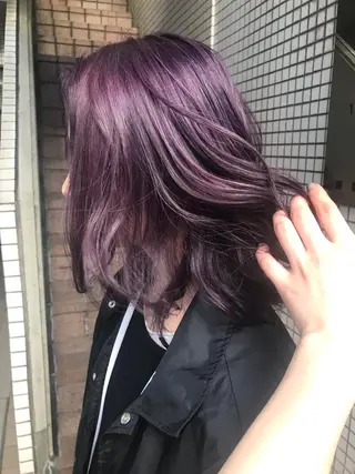 ミディアム カラー 🫧透明感カラー/ ボブ/小笠原汐海🪽のヘアスタイル