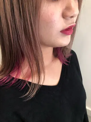 ミディアム GO TODAY SHAiRE SALON原宿Stella店所属・GO TODAY シェアサロンのヘアスタイル