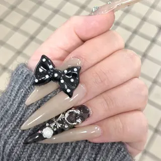 ロング 小川 柚香のネイルデザイン