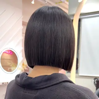 ショート 莉乃/縮毛矯正/髪質 改善/艶カラーのヘアスタイル