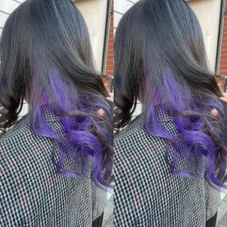 ミディアム カラー 👑派手髪/カット 👑ANRYのヘアスタイル