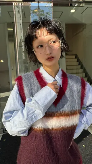 ショート ダブルカラー/ 艶カラー／こうきのヘアスタイル