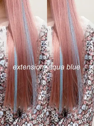 ロング 横浜🍒ルーツカラー エクステ／RIEのヘアスタイル