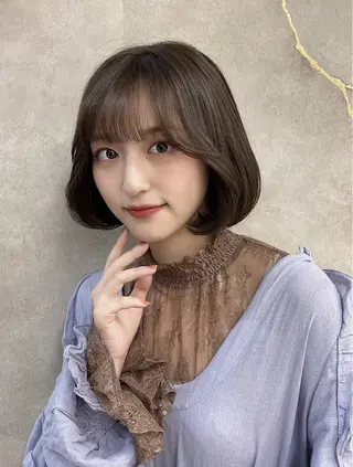 ミディアム Hello by Sea所属・レイヤー/艶髪/ボブ /くびれ/伊藤　勇司のヘアスタイル